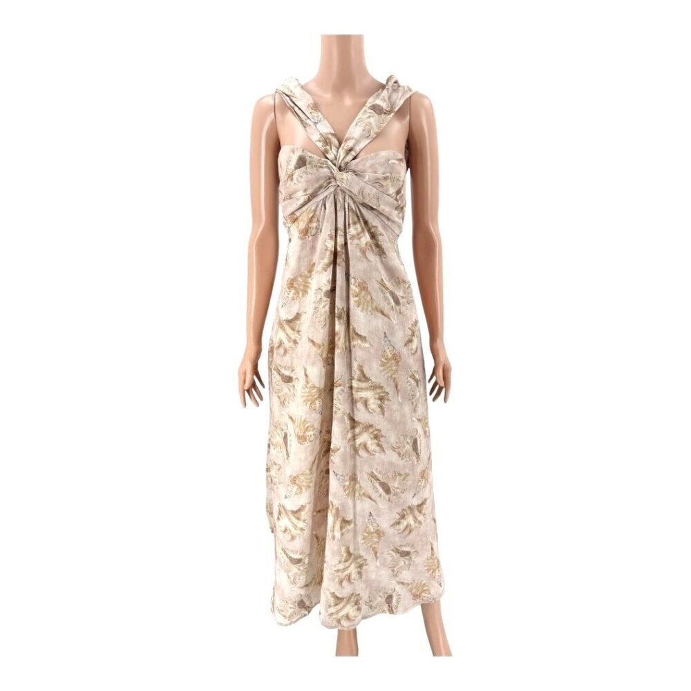 Beatriz Camacho Dress Maxi Open Back Seashell US6 - Picture 2 of 9
